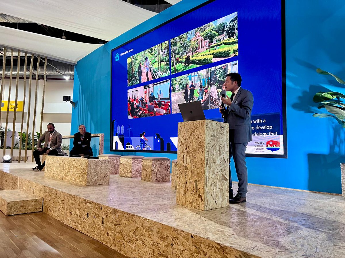 josechong's tweet image. An unforgettable #WUF12 in Cairo! Thrilled to represent @UNHabitat’s #PublicSpaceProgramme. From placemaking to nature-based solutions, we explored how #publicspaces drive wellbeing, equity, &amp;amp; resilience. Let's keep building inclusive, vibrant cities for all! #ItAllStartsAtHome
