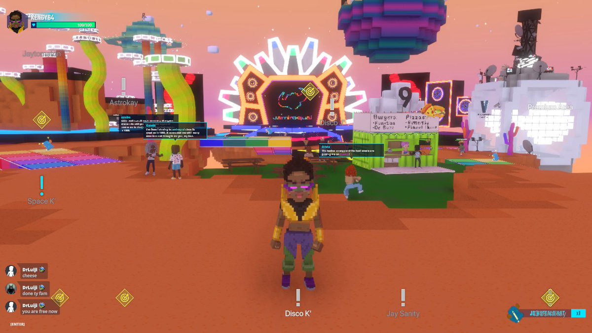 MPSKeng's tweet photo. Vibin' out with @JamiroquaiHQ in @TheSandboxGame. Talk about virtual insanity 🤪😵‍💫 @TheSandboxGame https://t.co/pihZucoCPd #TheSandbox #AlphaSeason4 #AS4SocialChallenge https://t.co/TaDJu62S7x
