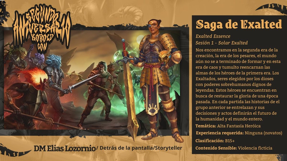 Tenemos mas de 20 partidas durante todo el fin de semana, asi como talleres de pintura, dados, y mas.
