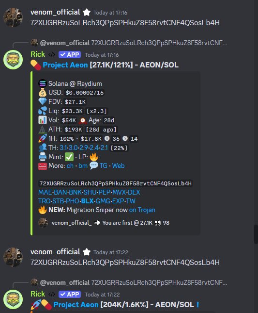 mavora's tweet image. Stay winning team

$AEON 27K --&amp;gt; 11.65M (430x)
$INFO 22K --&amp;gt; 540K (24x)

+ Our conviction bags sending hard 

(Link in bio)