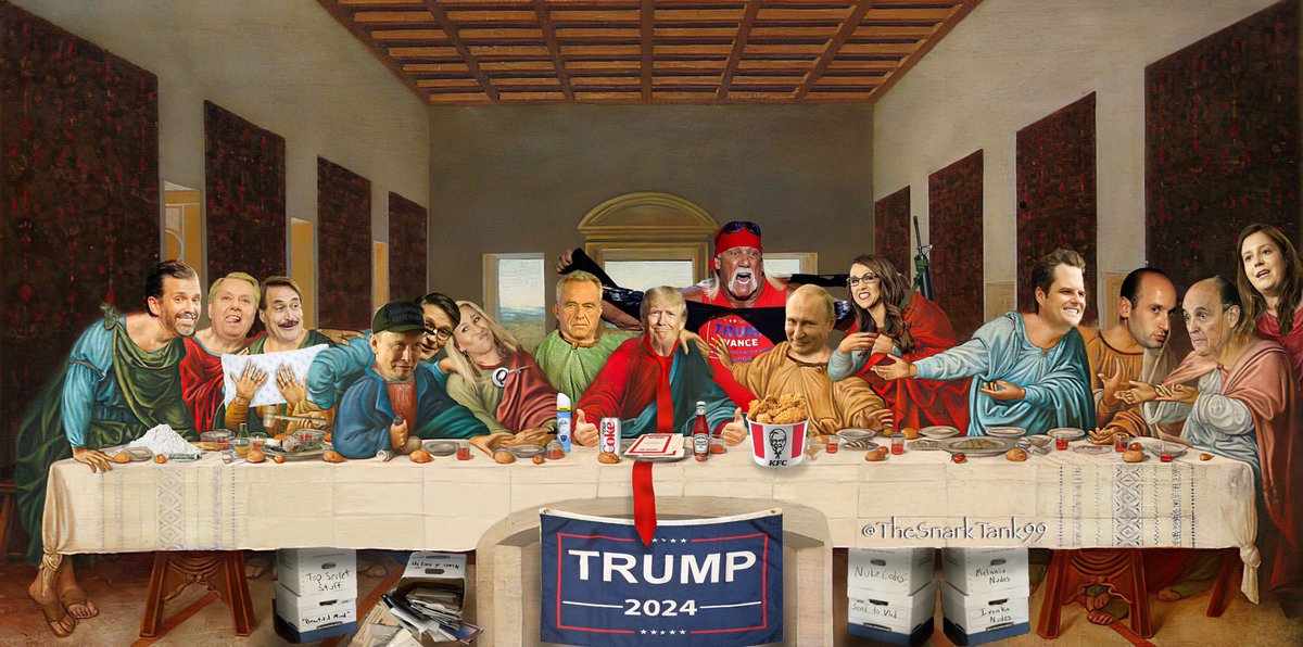 TheSnarkTank99's tweet image. Just a sneak peek at who will have Trump’s ear for the next four years. Good job, America.
#GodHelpUsAll #Idiocracy #ConfederacyOfDunces