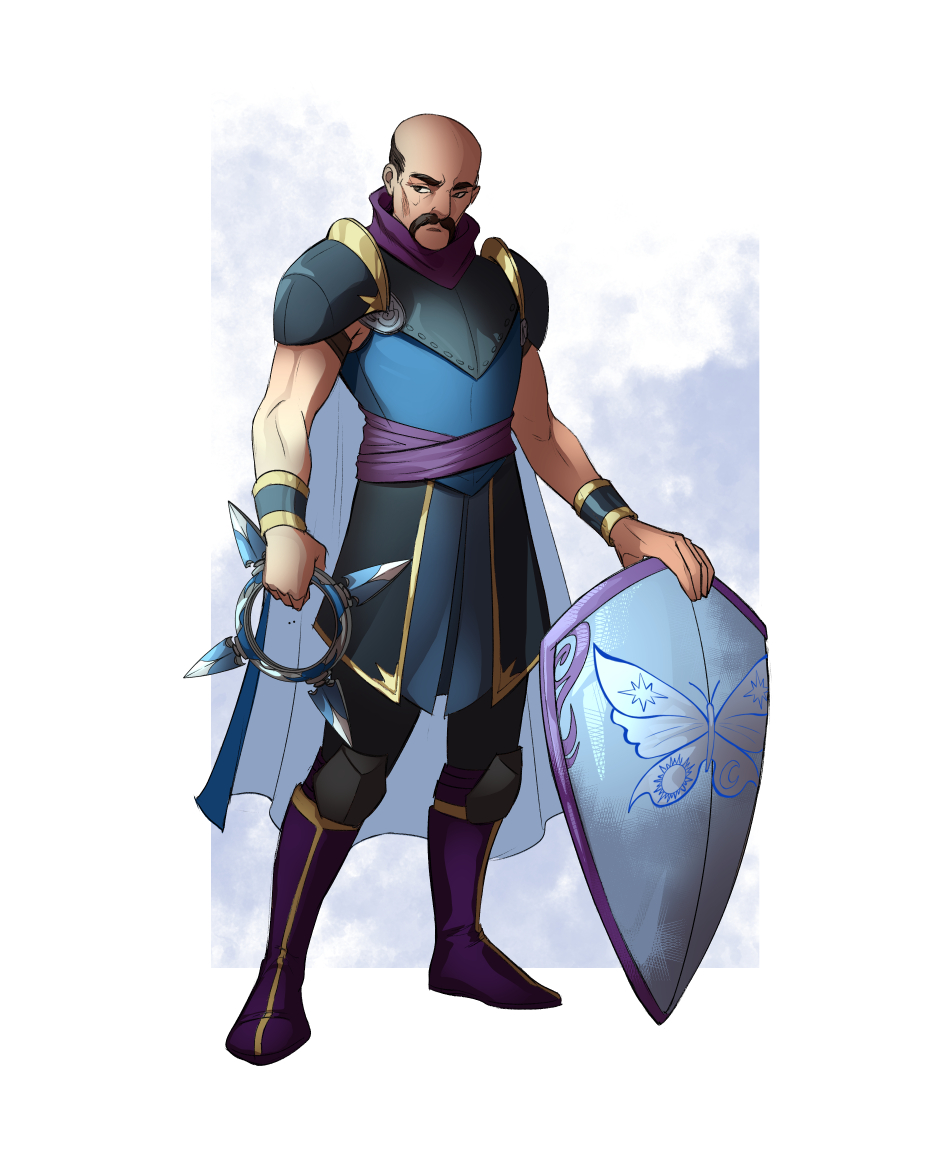 Another commission! This time a warpriest of Desna.
I'm taking my time selecting colors for characters lately and this one I really like!