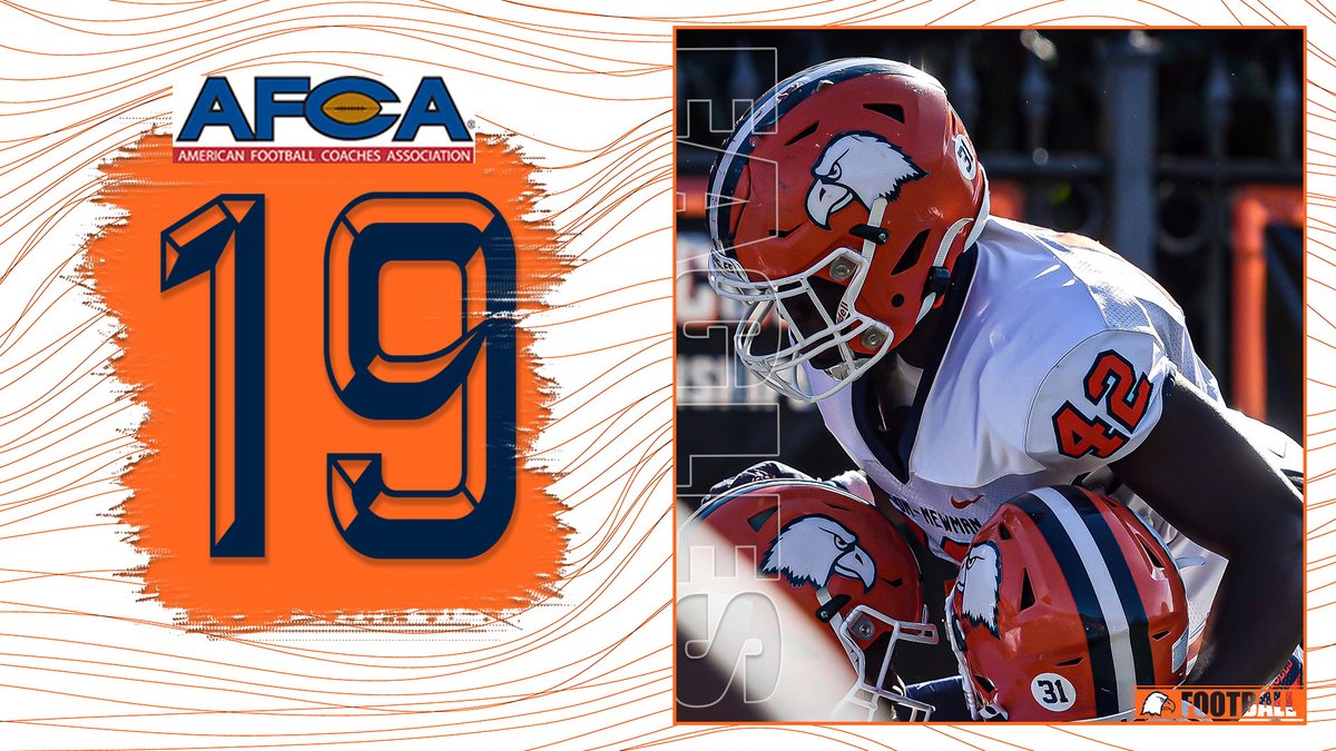 CN_Eagles's tweet photo. Back in the top 2️⃣0️⃣

Carson-Newman moves up two spots in both poll.  Third week that the Eagles are top 20 in both the @weareafca and https://t.co/NG8r4w8HY4 polls after a two-week hiatus.

📋 https://t.co/CJpBI4SQjQ

@cnfootball x #TalonsUp https://t.co/cxOHN5OBx1