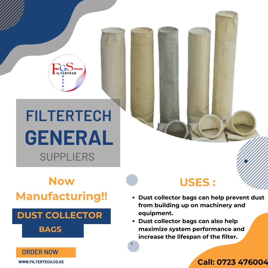Filtertech_GS's tweet image. Dust be gone! 💨 Our new dust collector bags are here to keep your workspace clean and efficient. #Filtertech #DustControl #IndustrialSolutions