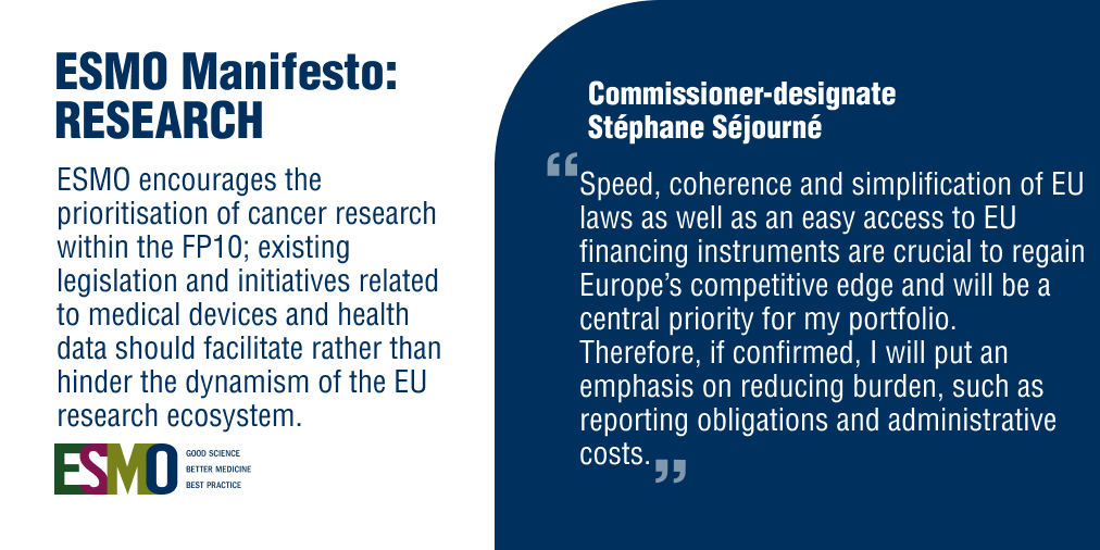 myESMO's tweet photo. Streamlining #IVDR is essential to speed up access to new #CancerTreatments. ESMO calls for reduced admin burdens to maintain EU competitiveness in #OncologyResearch for the benefit of #PatientsWithCancer. #ClinicalTrials @steph_sejourne
https://t.co/58kfUDUl7P https://t.co/KFbPG1oxZl