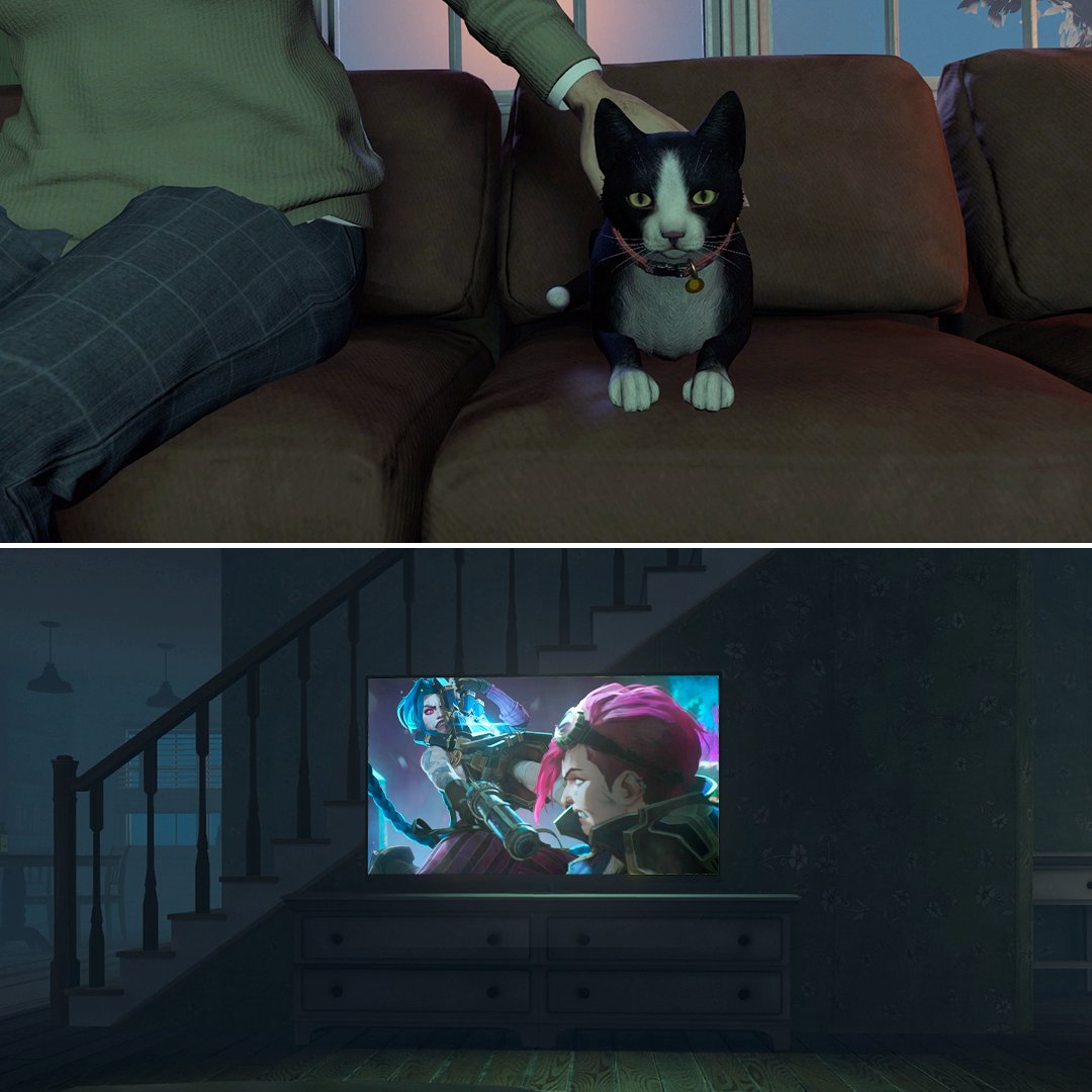 copycat_brasil's tweet photo. Quem aí assistiu Arcane com seu gatinho(a) ao lado? 🐾 A Dawn assistiu e adorou! Parabéns @netflix @NetflixBrasil! 😻 https://t.co/2OXnnl13Nm