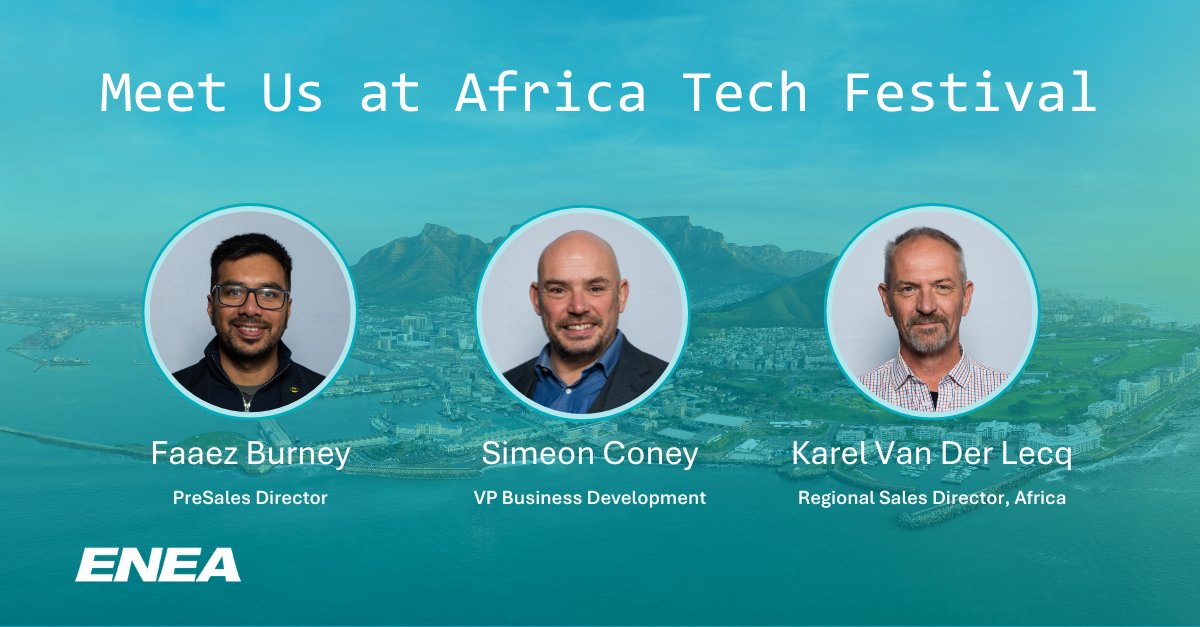 🌍 Join Enea at #AfricaTechFestival 2024, kicking off today! 🚀

We can't wait to get together and explore how #CSPs can secure and optimize their services to lower costs, improve quality of experience, and enhance efficiency. Discover more 🖱️africatechfestival.com