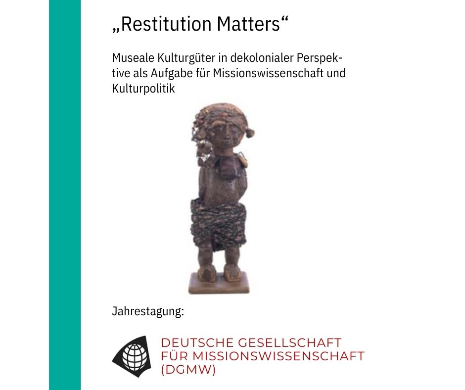 "Restitution Matters" - Während der Tagung der Deutschen Gesellschaft für #Missionswissenschaft in Loccum konnte Dr. Markus Scholz in der Debatte um die Rückgabe geraubter Kulturgüter die Aufmerksamkeit konkret auf Lateinamerika lenken: bit.ly/restitutionM
#mission #kulturgut