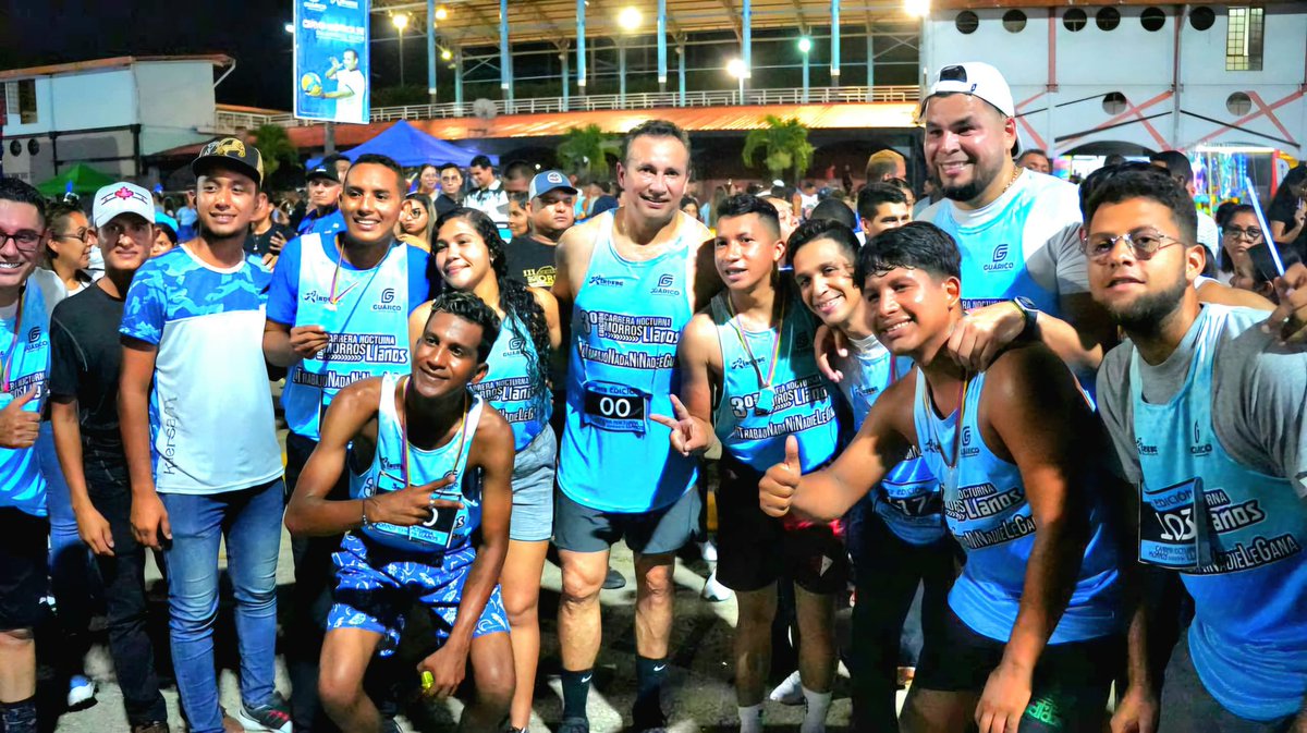 Carrera nocturna 10K Morros Llanos 2024 fue un éxito rotundo. La Ciudad Olímpica de nuestra capital guariqueña fue epicentro del deporte con la tercera edición de la carrera nocturna 10 K Morros Llanos 2024, más de 400 atletas y aficionados y 10k llenos de adrenalina.