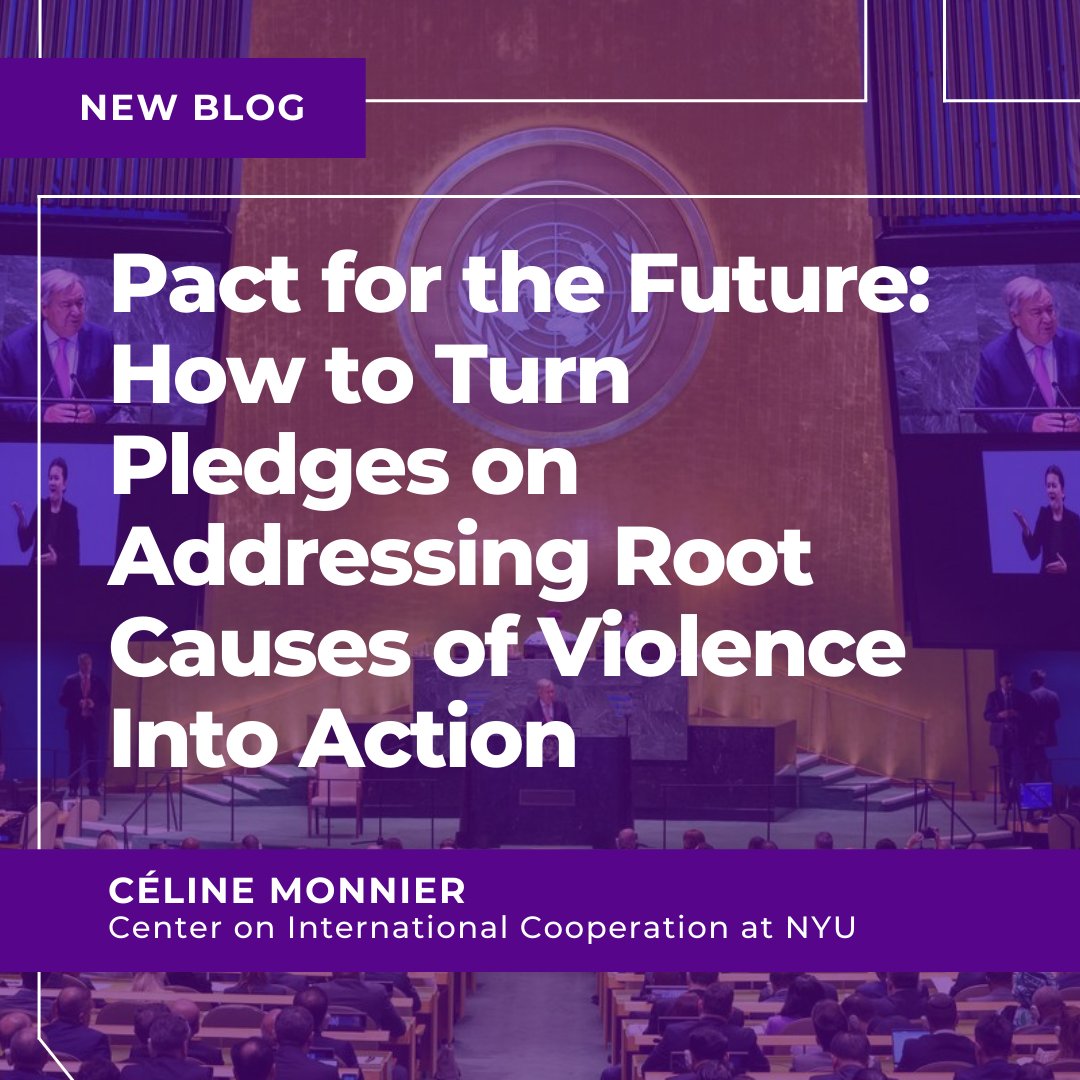nyuCIC's tweet photo. 🌱 Now is the time to invest in developing a more evidence-based approach to #prevention and #peacebuilding. Better understanding the drivers of violence will considerably improve practice by:

1️⃣ Improving diagnostics, and thus program designs. 
2️⃣ Building synergies.
3️⃣ Measuring impact.
4️⃣ Increasing investment in prevention and peacebuilding by showcasing results.

Check out the full blog ⤵️
https://t.co/Z30Nlp6mCQ 

#NYUCIC #SustainablePeace #UN #ViolencePrevention #Peacebuilding