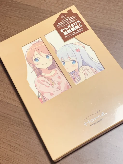 かんざきひろ先生の新しい画集!装丁も細部までグラフィカルでかわいー!表紙はキャンバス生地調! チラシお断りのシール欲しい…w 目次のデザインも家の間取り模しててこだわり感じる!!