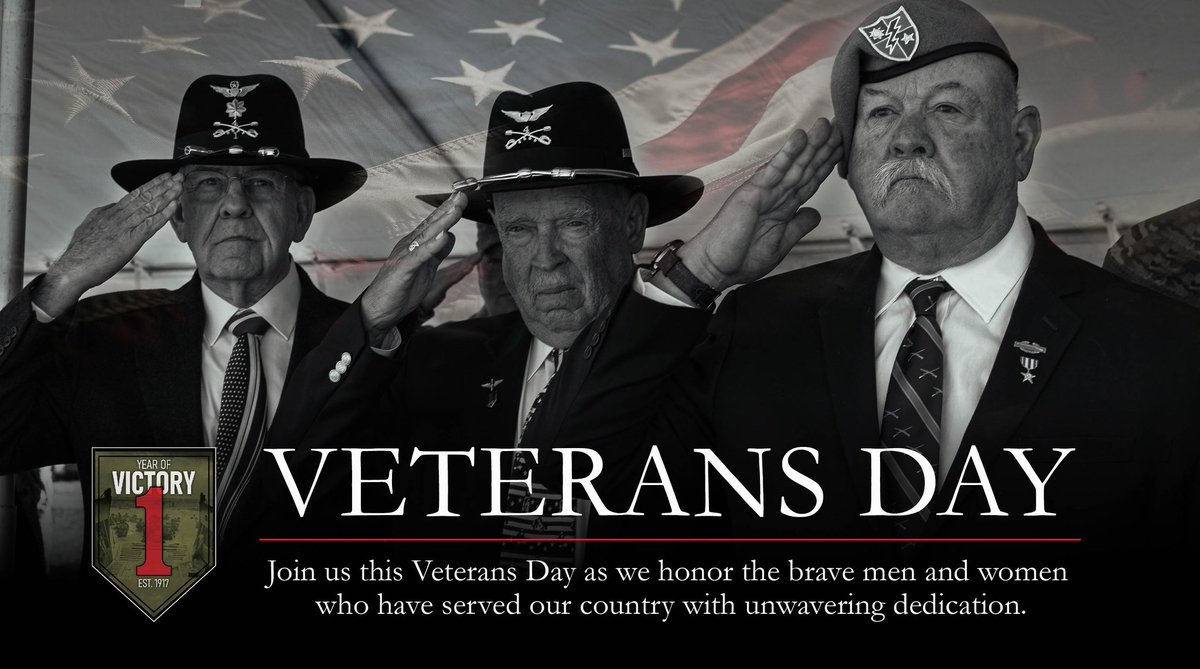 FightingFirst's tweet image. Join us this Veterans Day as we honor the brave men and women who have served our country with unwavering dedication. Thank you, veterans, for your service. #DutyFirst #BigRedOne