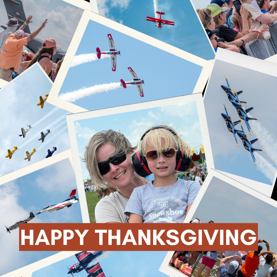 Happy Thanksgiving!

This year we are extra thankful for our fans. Your support allowed us to celebrate a major milestone this year. You allow us to keep bringing the Dayton Air Show to the community.

We hope you have a great day, filled with good company and amazing food!