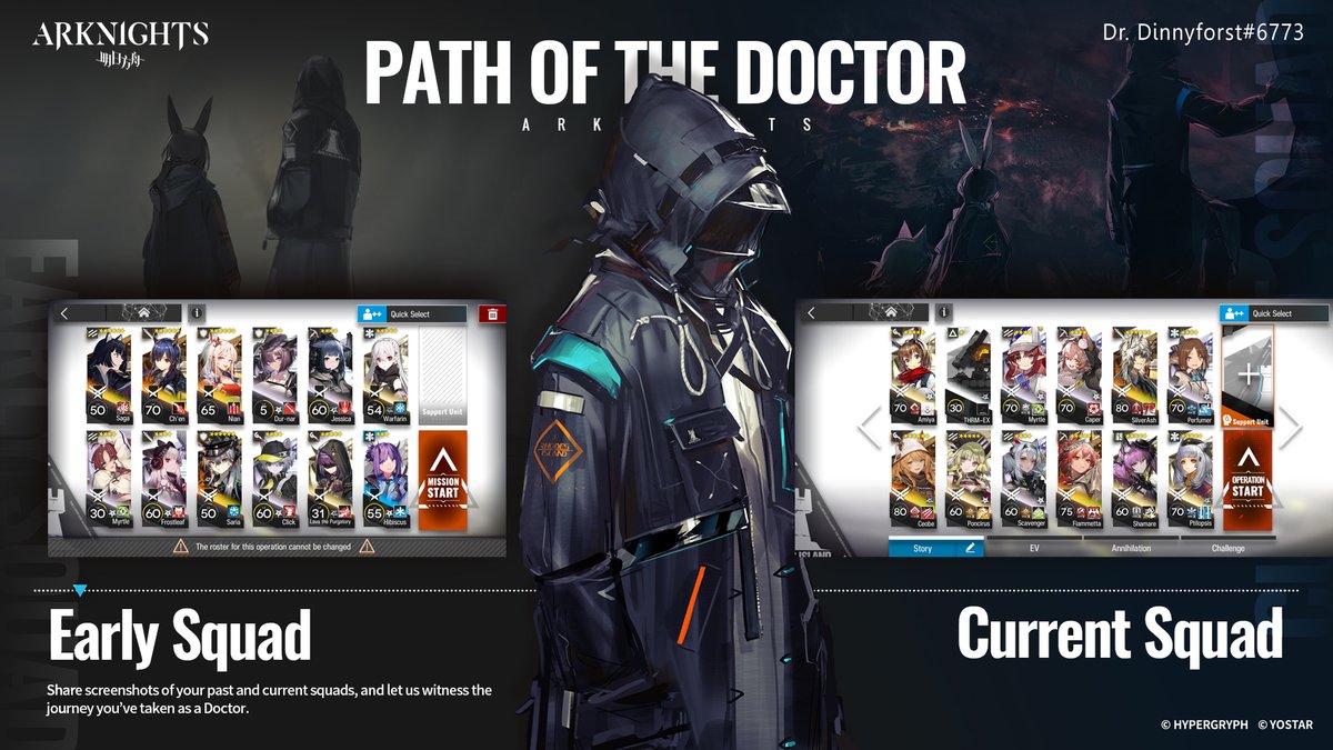 Dinnyforst's tweet photo. Started playing around CC3 and slowly building my operators, seeing them growing stronger and learning new/underrated units day by day is such a fun personal experience as the game is well-designed for countless ideas and strategies.
#Arknights #PathOfTheDoctor https://t.co/VrHtJ8HGjf