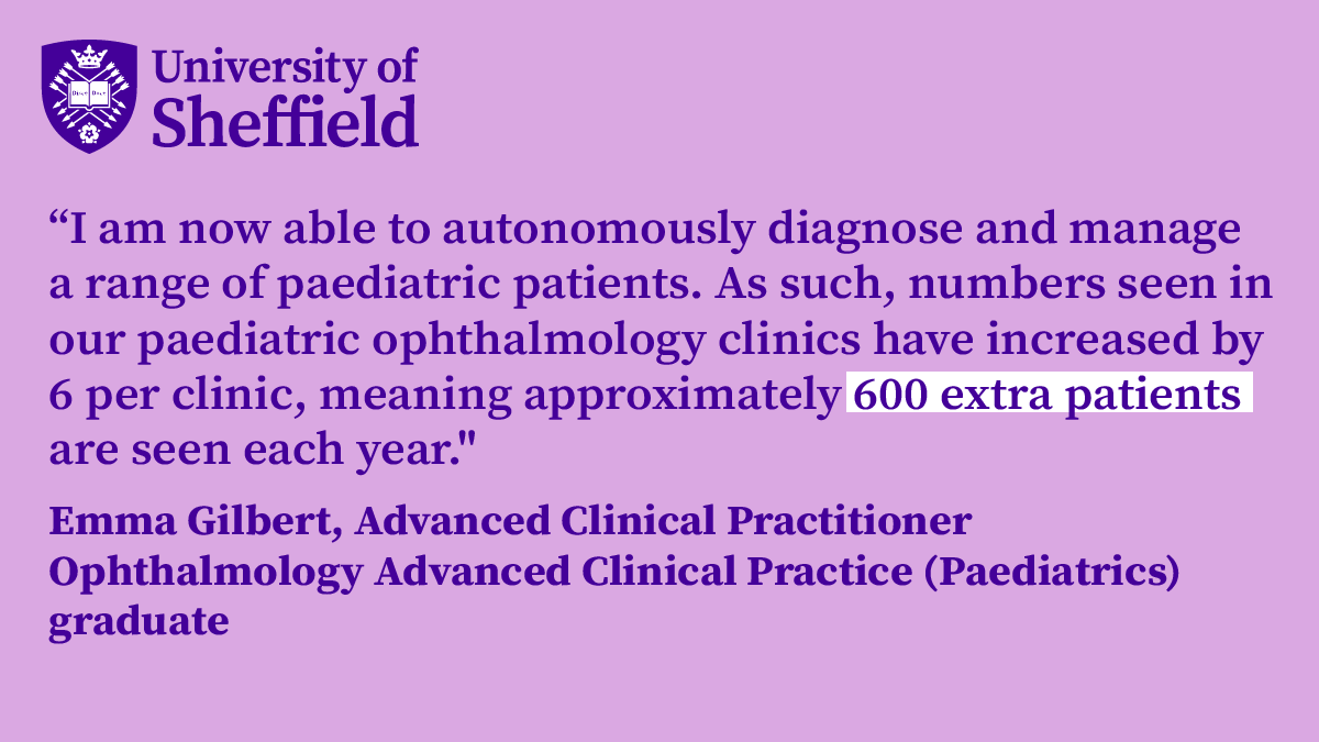 sheforthoptics's tweet image. Want to know the measurable impact an ACP can make in your ophthalmology clinic?
Look no further than this testimonial from recent grad, Emma, who has witnessed more streamlined care, better wait times and less pressure on senior colleagues.
#AdvancedPracticeWeek @BIOS_Orthoptics