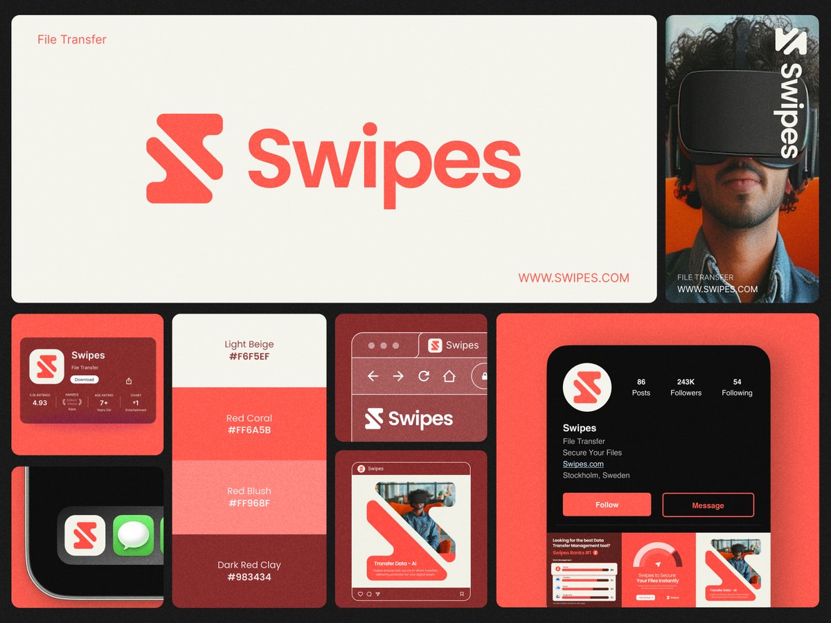 Swipes! Design Identity - Bento Design❤️