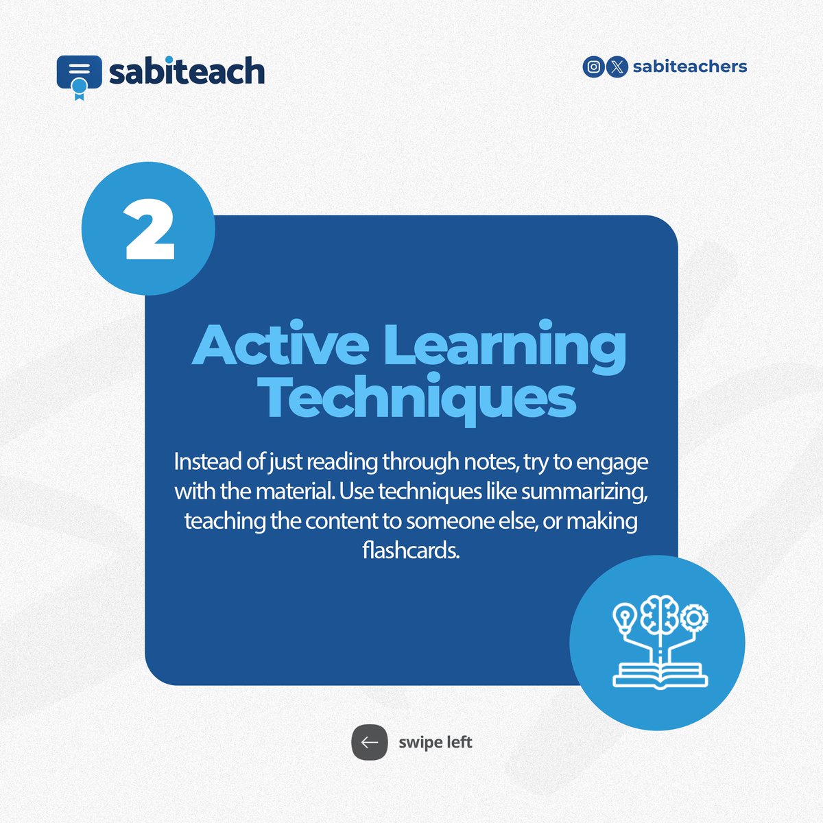 sabiteachers's tweet image. Walk into your exam hall with confidence using these study tricks🎓

Swipe through to see how these techniques can work for you!

#examstudy #learning #sabiteach #studytechniques #activerecall #examtricks #examsprep #mindmapping