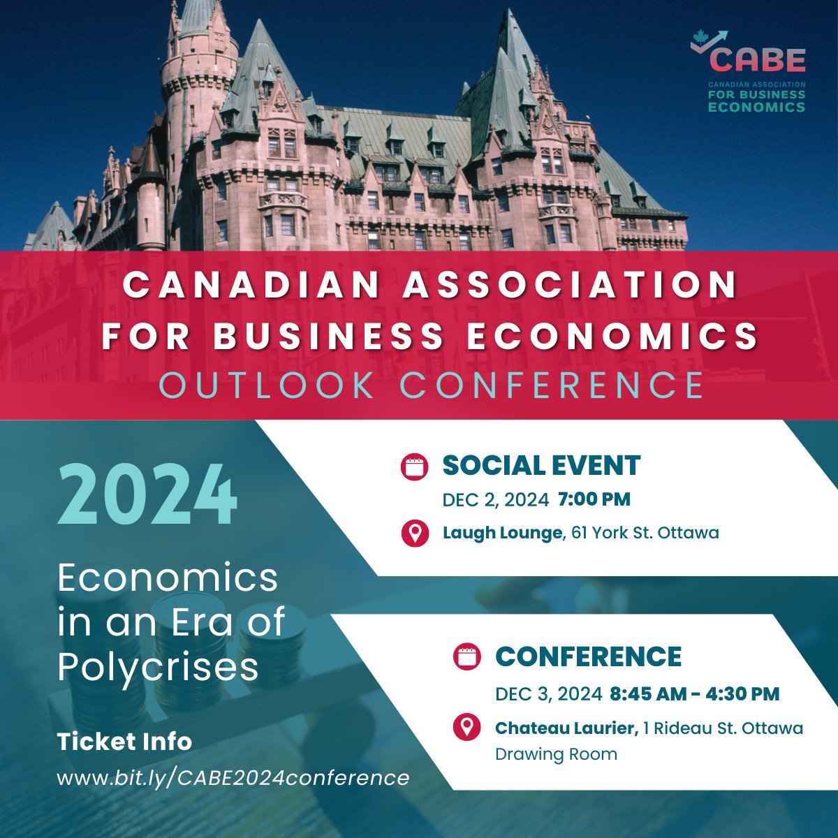 Join us at CABE's Annual Economic Conference in #Ottawa to network with top economists and explore Canada’s key challenges &amp; the path forward! Early Bird registration ends NOV 15! bit.ly/CABE2024confer…
#EconomicDevelopment #Economics #EconomicDevelopment