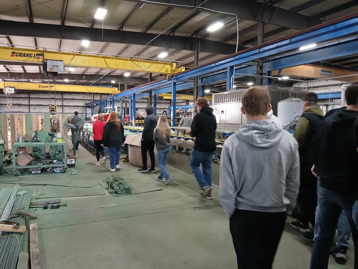 Tristarcc1's tweet photo. Thanks to Spring Creek Building Supply and Jigs Muhlenkamp for allowing our Jr. Engineering Technlology students to tour your facility and see different career paths available. It's great to expose students to many different career path opportunities. #CareerOpportunities https://t.co/w1128mLBjP