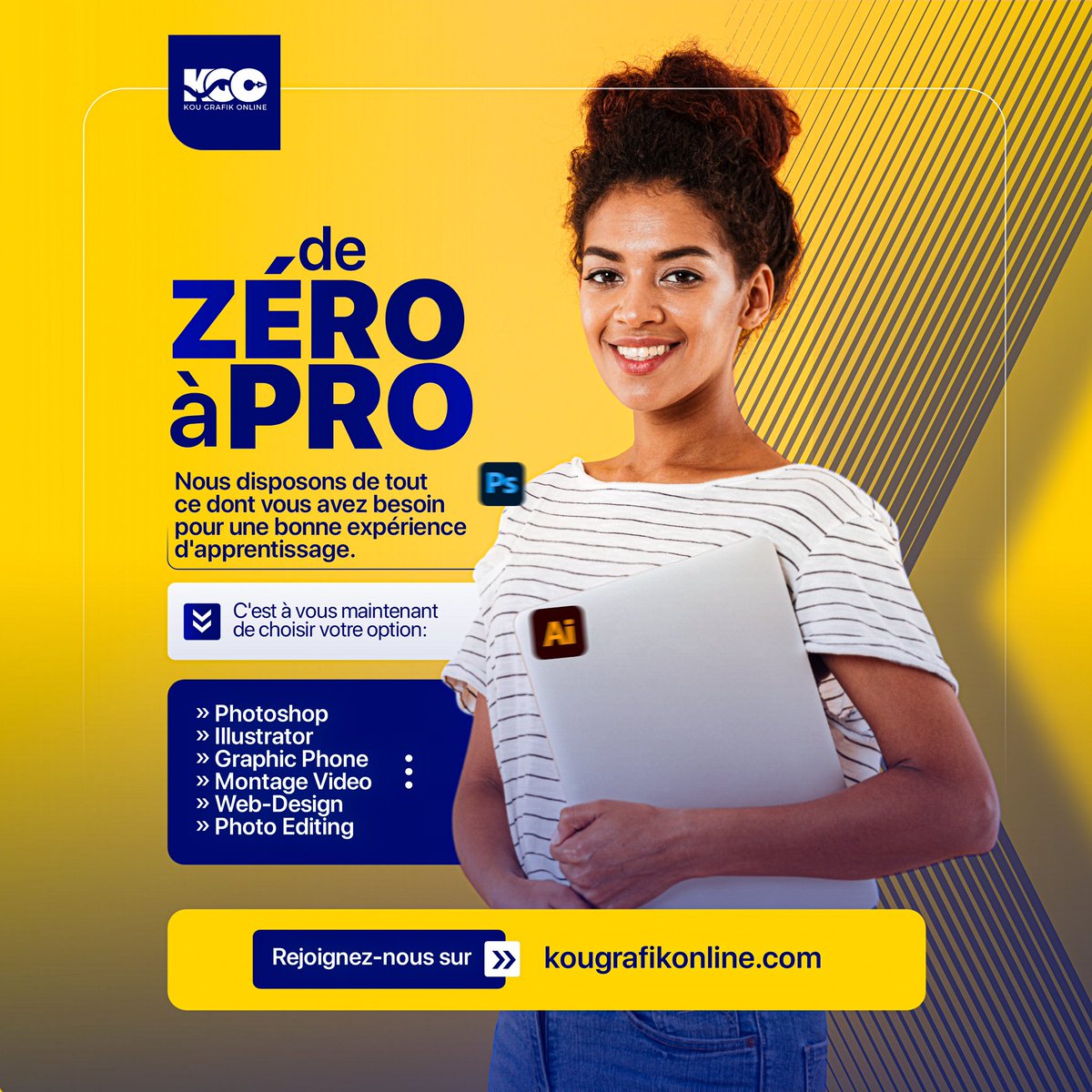 SajousGelumer's tweet photo. Transformez votre passion en expertise digitale! 

Faites décoller votre carrière avec une formation moderne et accessible, conçue pour vous propulser au sommet de votre potentiel. 

Le succès vous attend, alors lancez-vous et laissez votre marque dans le monde numérique !

📞 +509 3271-0175 | 3628-5735
🌐 https://t.co/x8ymdSZ5RK