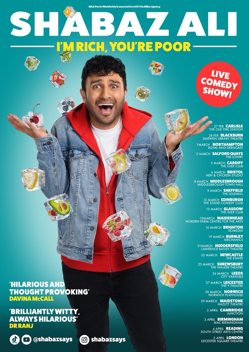 DarwenLibraryTheatre (@darwenltheatre) on Twitter photo 🔥🎟️ Prepare yourself for a night packed with laugh-out-loud moments, as <a href="/ShabazSays/">ShabazSays</a> takes aim at the absurdity of online perfection
📅 Fri 28 Feb 2025 / 7:30pm
🎟 bwdvenues.com/whats-on/shaba… 🔥🎟️ Prepare yourself for a night packed with laugh-out-loud moments, as <a href="/ShabazSays/">ShabazSays</a> takes aim at the absurdity of online perfection
📅 Fri 28 Feb 2025 / 7:30pm
🎟 bwdvenues.com/whats-on/shaba…