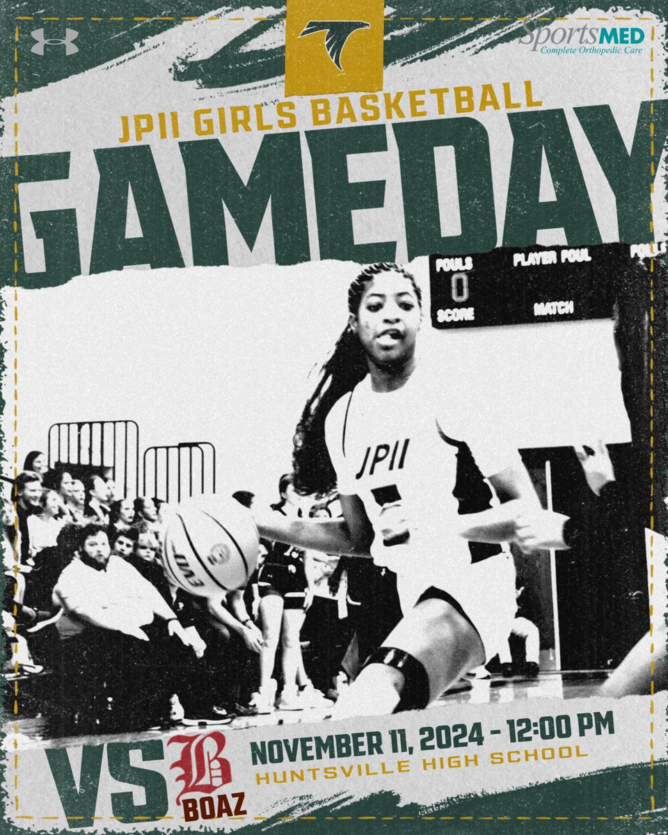 FALCON GAMEDAY!! The Falcons head to Huntsville today for the Huntsville City Tip-Off! 

JV takes on Huntsville at 9:30 

Varsity faces Boaz at 12

Come out and support your Falcons!