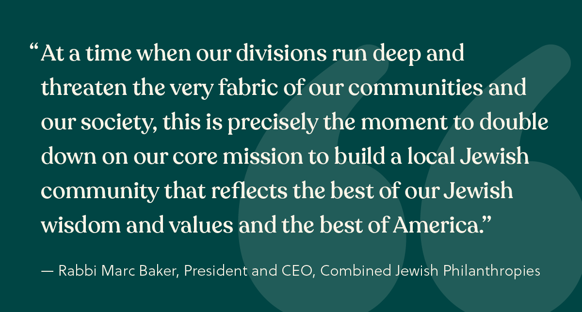 Following the election, CJP's President and CEO, Rabbi Marc Baker, writes on fighting for our values and for what matters most to us while staying in relationship and community with others.

Read his full message: hubs.ly/Q02XJ4Y10