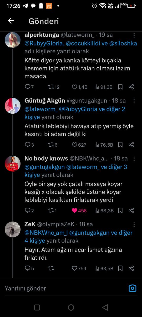 Dönen muhabbete bakın 😂