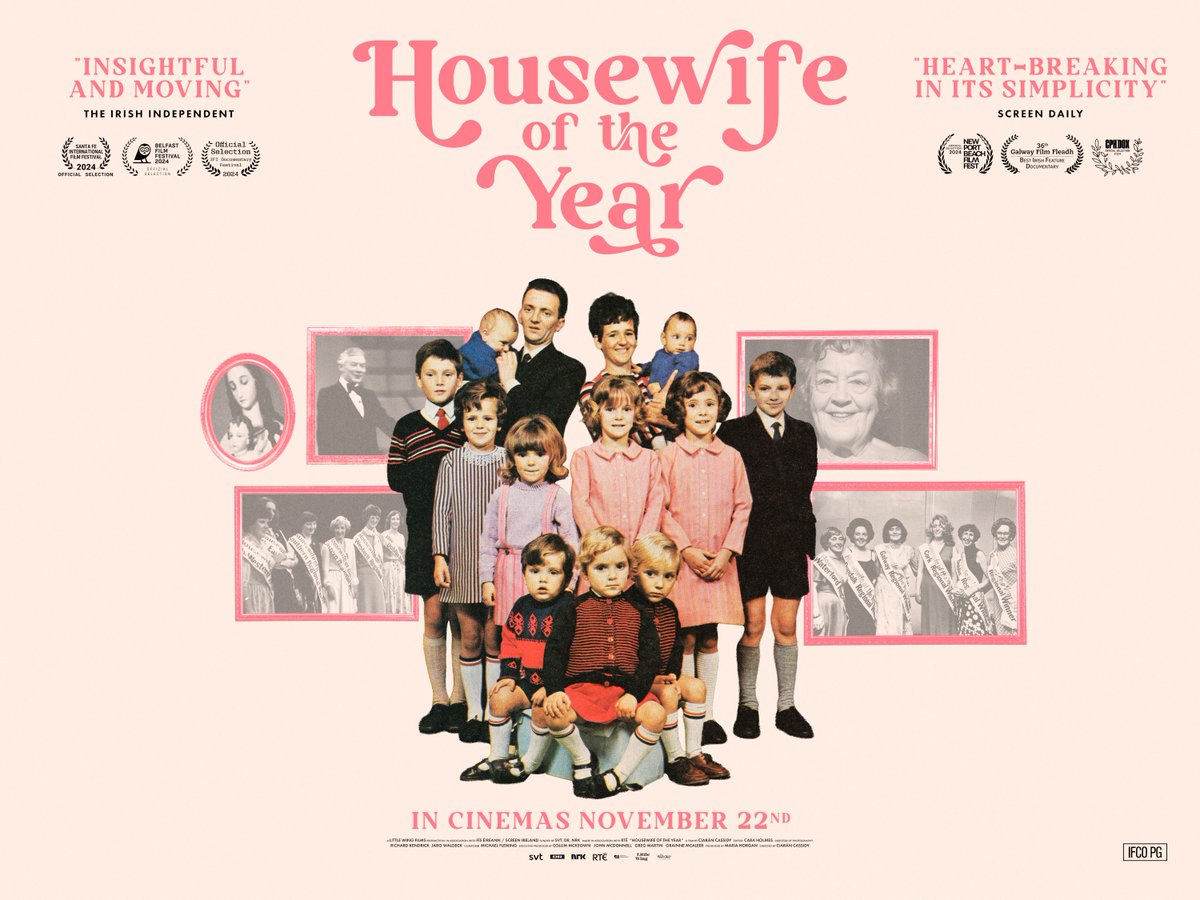 Irish Film & Television Academy (IFTA) (@ifta) on Twitter photo Looking forward to seeing Academy Members at tonight's special #HousewifeOfTheYear screening with thanks to <a href="/WildCardDistrib/">Wildcard Distribution</a>
Housewife of the Year is in Irish cinemas from 22nd November. Looking forward to seeing Academy Members at tonight's special #HousewifeOfTheYear screening with thanks to <a href="/WildCardDistrib/">Wildcard Distribution</a>
Housewife of the Year is in Irish cinemas from 22nd November.