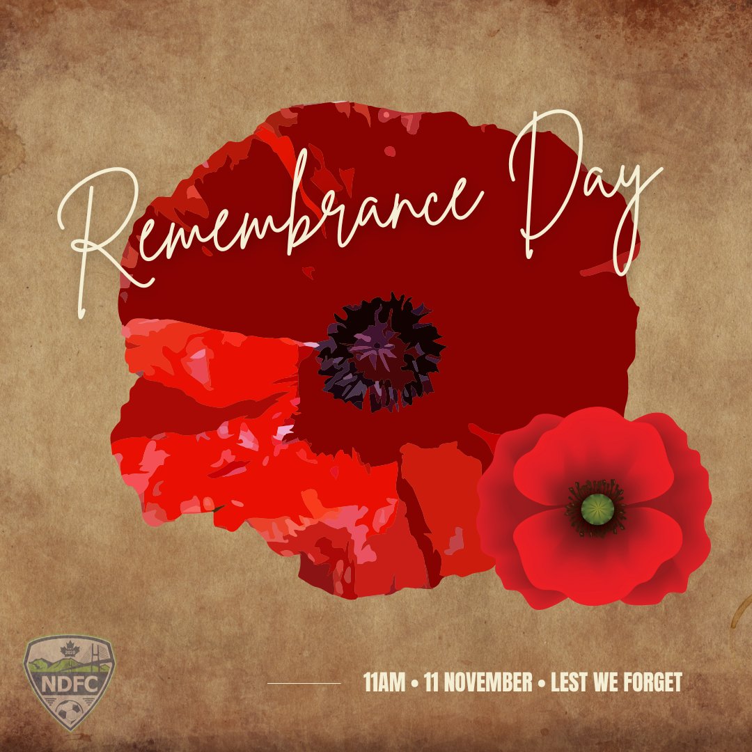 northdeltafc's tweet photo. 🌺 Lest We Forget

Today, we remember the fallen heroes who served and sacrificed so we could live in freedom. As we wear our poppies and take a moment of silence,  let’s remember to honour them and carry forward their legacy.

#RemembranceDay #LestWeForget https://t.co/2RHbLFKebB