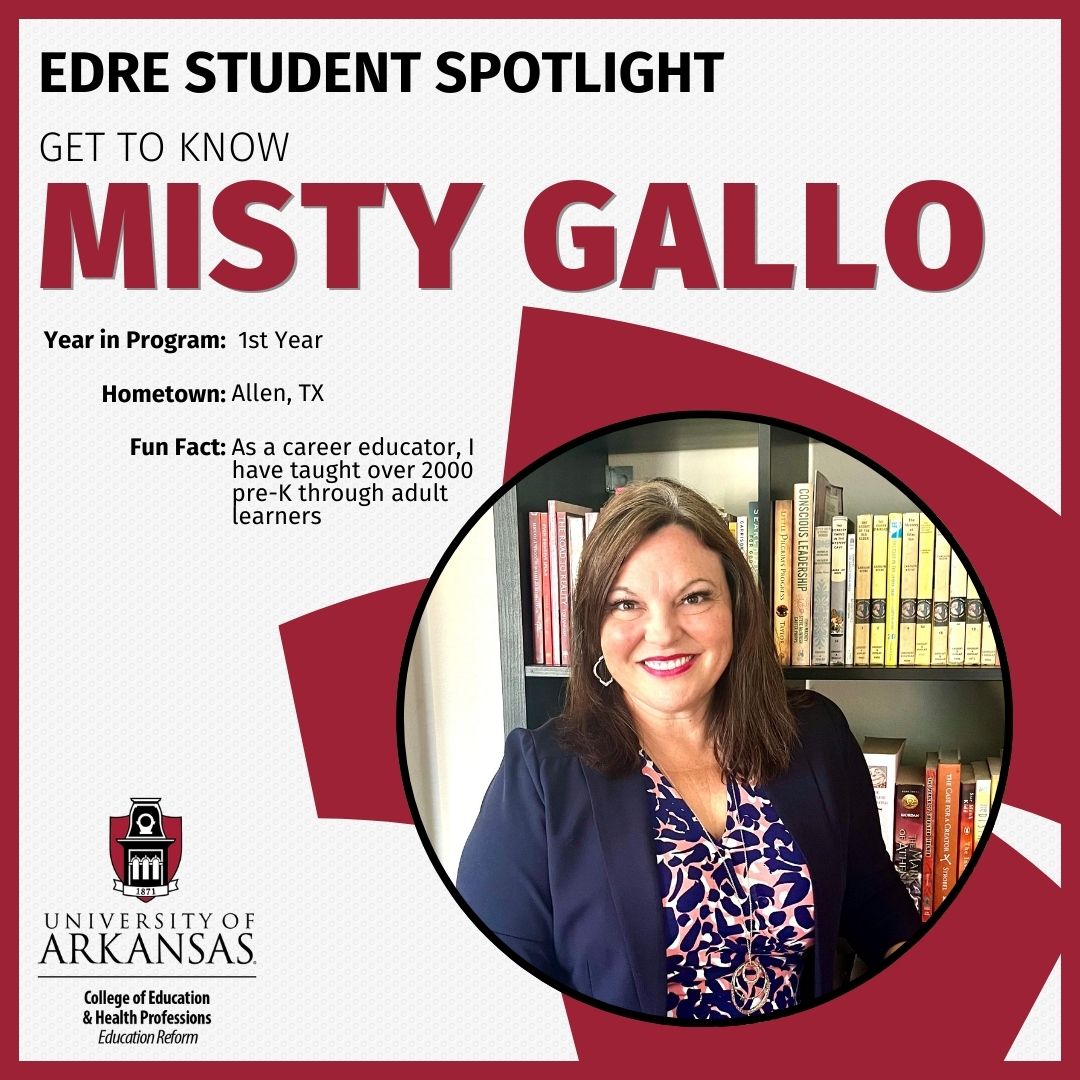 Meet Misty Gallo, a first-year student in our Education Policy PhD program!