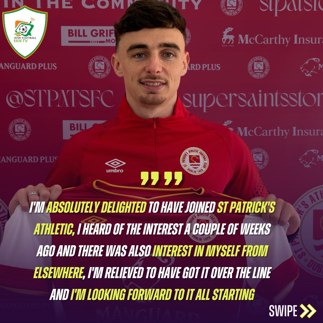 irishfantv's tweet photo. Simon Power joins St Patrick's Athletic highlighting Stephen Kenny and the time he worked with the former Ireland manager at under 21 level as the best period of his career.
A statement signing from St Patrick's Athletic.
#stpats #Ireland #football #simonpower https://t.co/HV52Ysk6QK