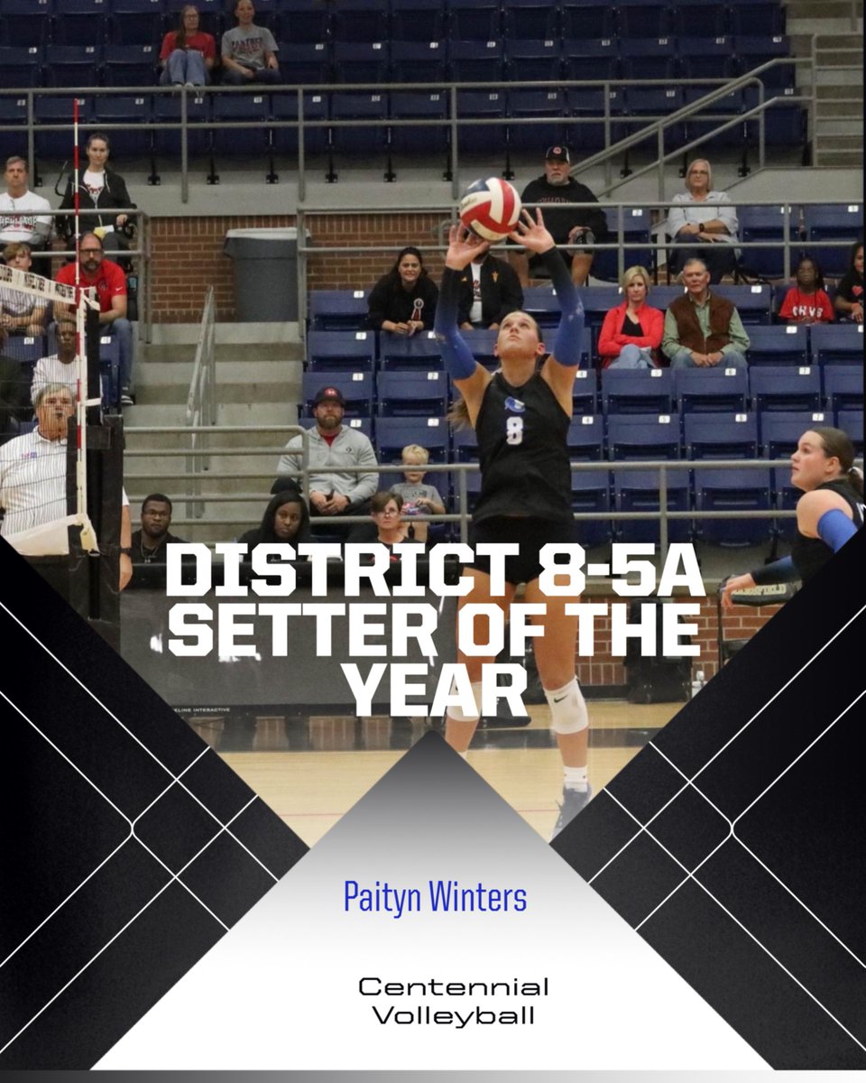 District 8-5A Undeafeated Setter of the Year... Paityn Winters
#WithItOrOnIt