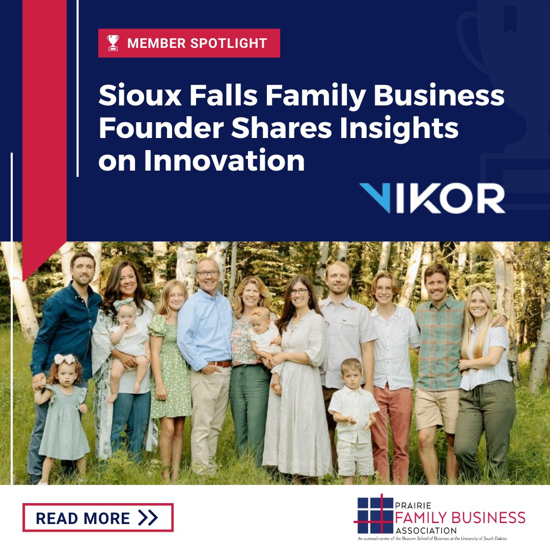 From wireless infrastructure to a natural food store, Craig Snyder of <a href="/VIKORInc/">VIKOR</a> has built a career blending family business entrepreneurship with innovation.

In a recent spotlight, we sat down with Snyder to dive into his approach to innovation. bit.ly/4fs65PO