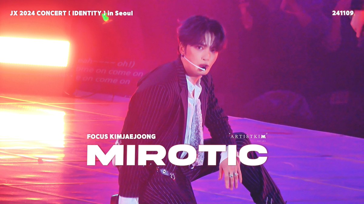 ARTISTKIM0126's tweet photo. 241109 JX 2024 CONCERT [IDENTITY] in Seoul - Day2

-Mirotic-

Jaejoong focus💚

YTB🔗
https://t.co/JgBUWBUk57

#JX_IDENTITY #제이엑스 #Jaejoong
#김재중 #Kimjaejoong  
#ジェジュン #金在中 https://t.co/rQ6YaxyV7U