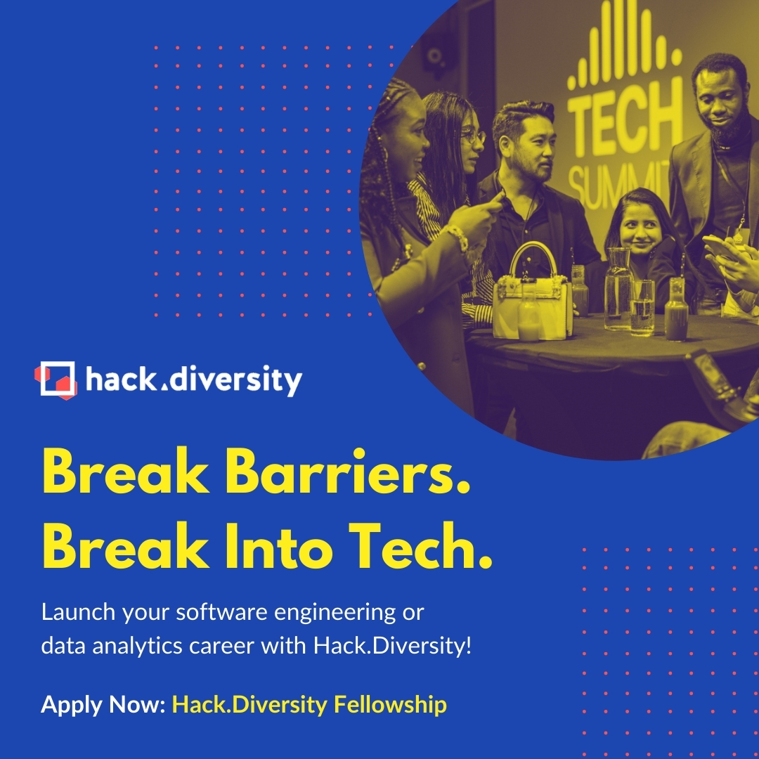 BaruchStarr's tweet photo. #HackDiversity is now accepting applications for their FREE Fellowship program!

Apply now to become a Fellow in Boston or NYC in 2025! Applications close November 15:
https://t.co/mUT2KH7e3y

#baruchstarr #baruchworks #tech #stem #diversityinstem #diversityintech #firstgen https://t.co/LMfYV9bcKX
