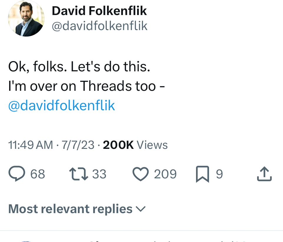 davidfolkenflik's tweet image. Ok folks! I’m now also over on the place where the skies are blue
Same handle as ever
Still here and on 🧵 s
Come say hi 👋🏼