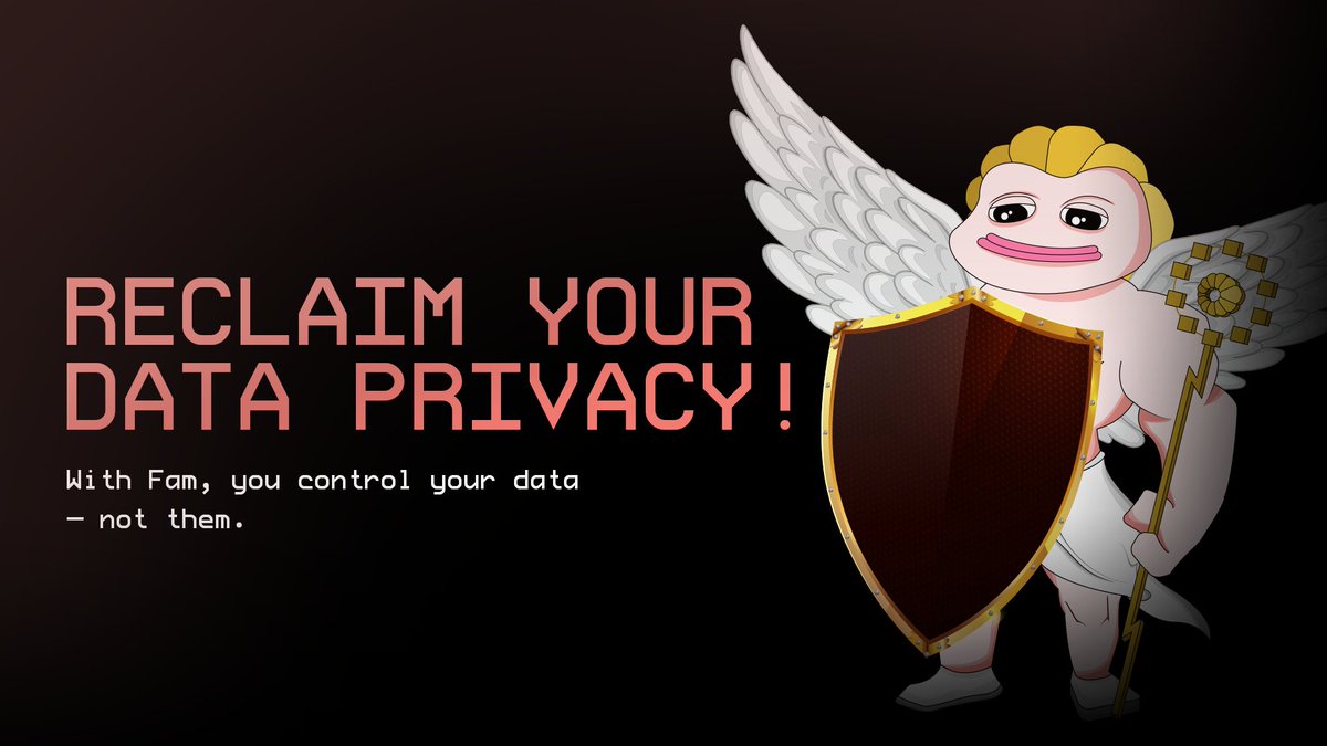 Traditional online platforms collect up to 5,000 data points about you—often without explicit consent! 

With Fam,🫵 in control.
