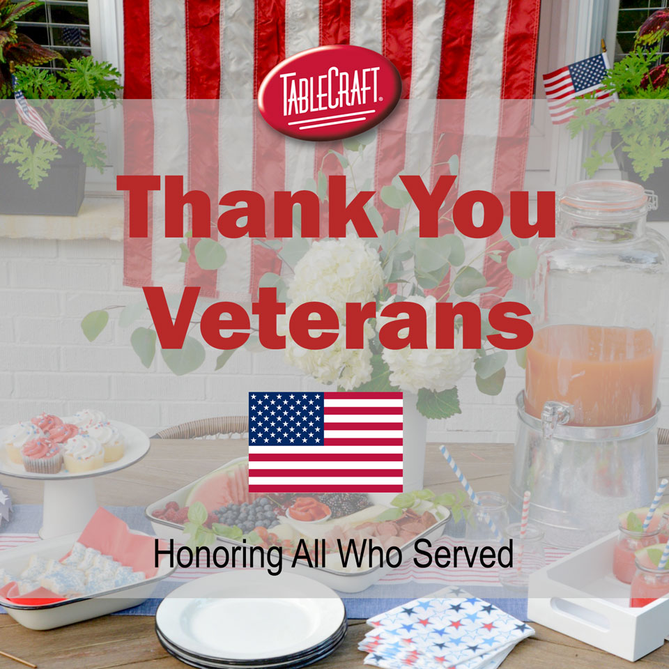 tablecraft_fs's tweet image. 🇺🇸  Happy Veterans Day! 🎖️ Today, we at TableCraft send a huge thank you to the brave men and women who&apos;ve served our country. Your dedication and service inspire us every day. We salute you! 

#TeamTableCraft #VeteransDay