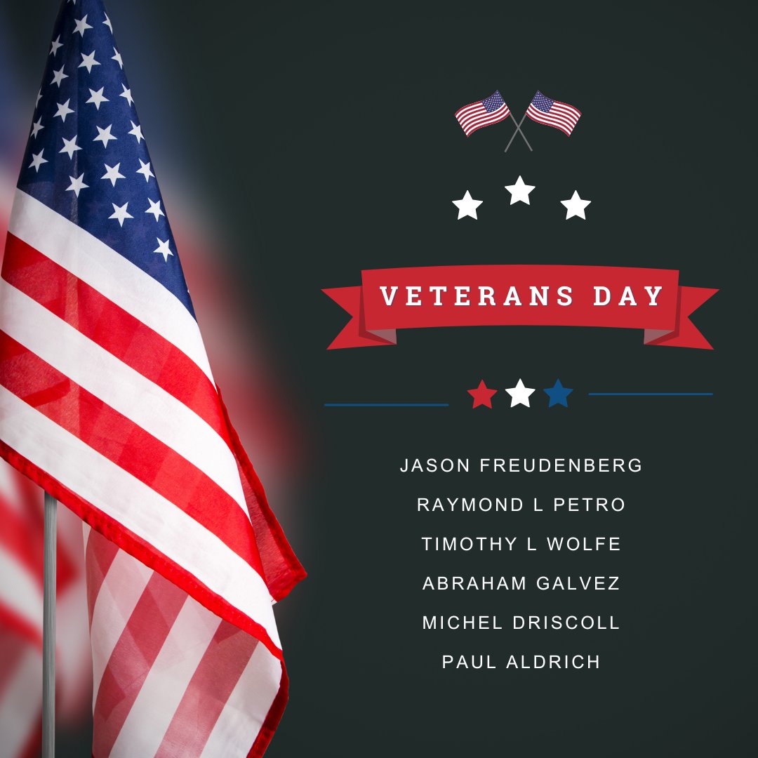 Today, we want to honor and thank GMS' Veterans and all those who served our country. Your service and sacrifice are deeply appreciated! ⭐ #VeteransDay