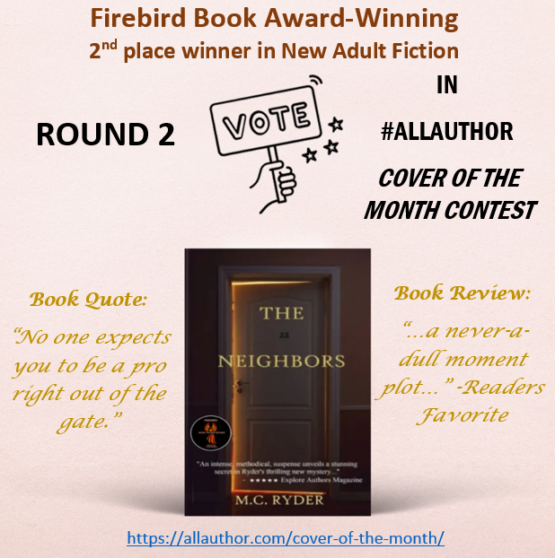 MCRyder0's tweet photo. My book #TheNeighbors is in #allauthor's cover of the month contest! Head over and #vote to keep it in the top!
#nurse #independent #booklovers #newadultbooks #newadult #indiebooks #indieauthor #quotes #books https://t.co/zKdE0QUVbL