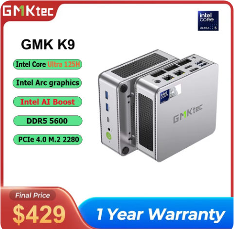 Giftcard10000's tweet image. GMKtec K9 Intel Core Ultra 125H Gaming Mini PC 14-core 18
👉👉Buy now: youtu.be/ZscwfA_I6Uo
🔥🔥 DISCOUNT: 40% 🔥🔥
🔥🔥 BIG DISCOUNT UP TO 90% OFF 🔥🔥
technical-info.com/coupon-code
✅11.11 Sale, Black Friday, Cyber Monday✅

#mini_pc #gaming_pc #pocket_pc #gaming_desktop_computer
