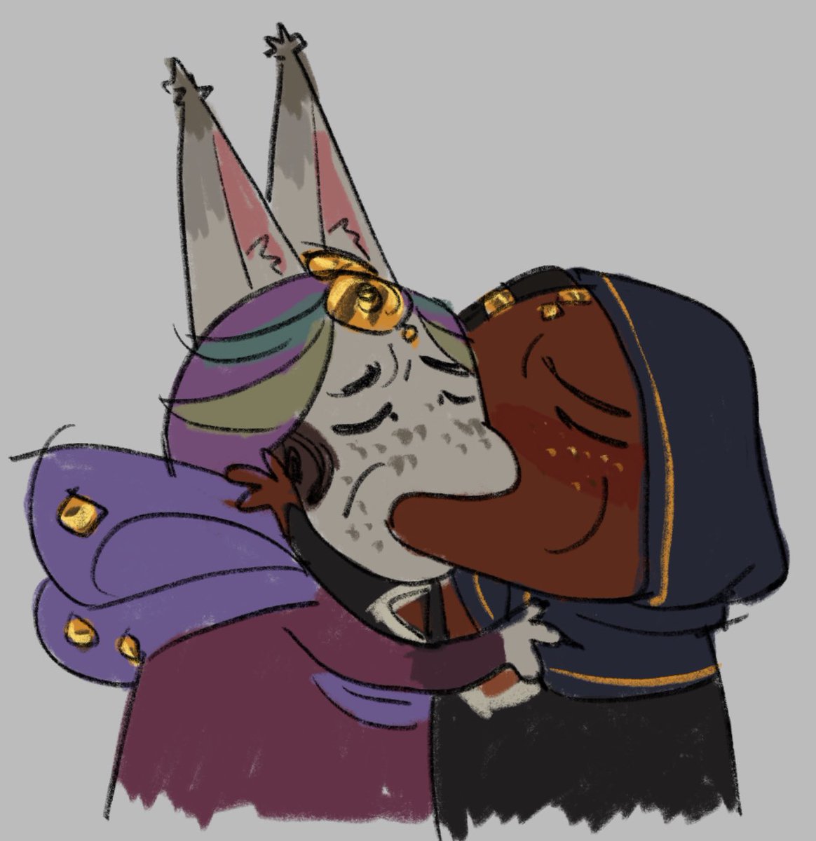 heres ur mel and lest kiss!! #catcouncil #arcane