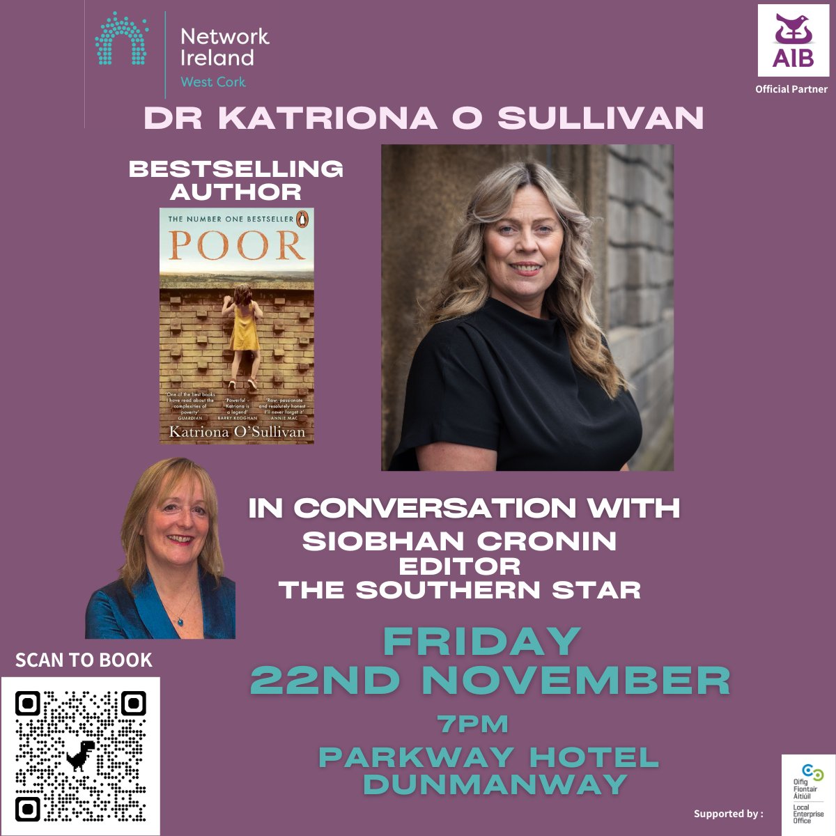Network Ireland West Cork (@netirlwestcork) on Twitter photo Less than 2 weeks until Katriona O’Sullivan joins us November 22 at the Parkway Hotel in Dunmanway with <a href="/SouthernStarIRL/">The Southern Star</a> editor, Siobhan Cronin leading the conversation.
Free to members, €25 to non-members. Book here. networkireland.ie/events/EventDe…
#NIWC24 #supportedbyAIB Less than 2 weeks until Katriona O’Sullivan joins us November 22 at the Parkway Hotel in Dunmanway with <a href="/SouthernStarIRL/">The Southern Star</a> editor, Siobhan Cronin leading the conversation.
Free to members, €25 to non-members. Book here. networkireland.ie/events/EventDe…
#NIWC24 #supportedbyAIB