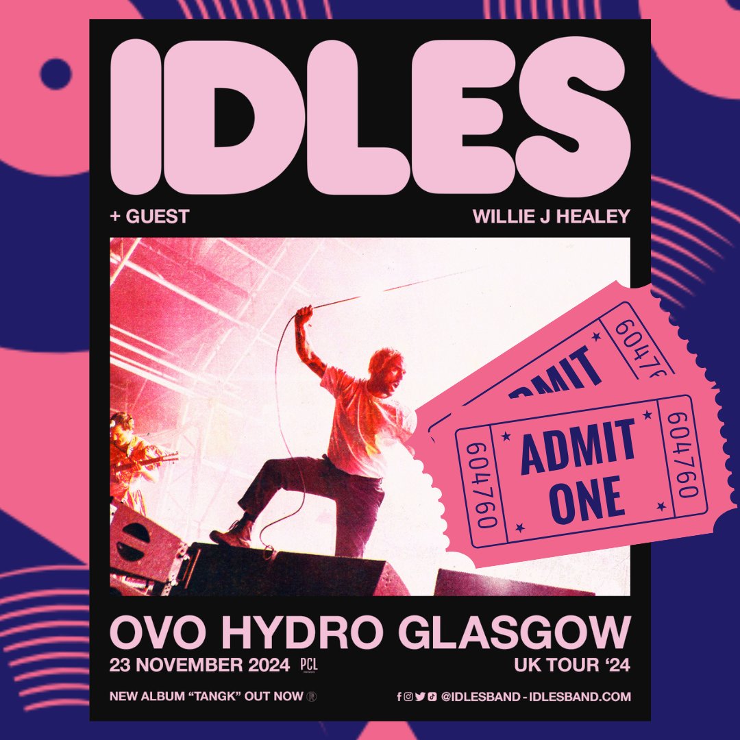 We've a pair of tickets to giveaway to see <a href="/idlesband/">I D L E S</a> at the Hydro on Saturday 23rd November, courtesy of <a href="/partisanrecords/">Partisan Records</a>! If you want to be in with a chance of winning, like, comment on and/or share this post to be entered into the prize draw!