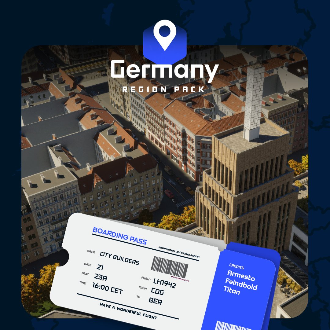 Guten Tag, and welcome to Germany! The German Region Pack is now live! With buildings from Braunschweig, Berlin, Dresden, and Leipzig, there is so much to be inspired by and to build!

Created by <a href="/armesto3D/">O Armesto 3D</a>, <a href="/TitanGameDesign/">Titan</a>, <a href="/Feindbold/">Feindbild</a>!

Download it now: mods.paradoxplaza.com/mods/91931/Win…