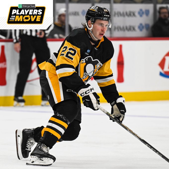 Sam Poulin in a Penguins jersey.