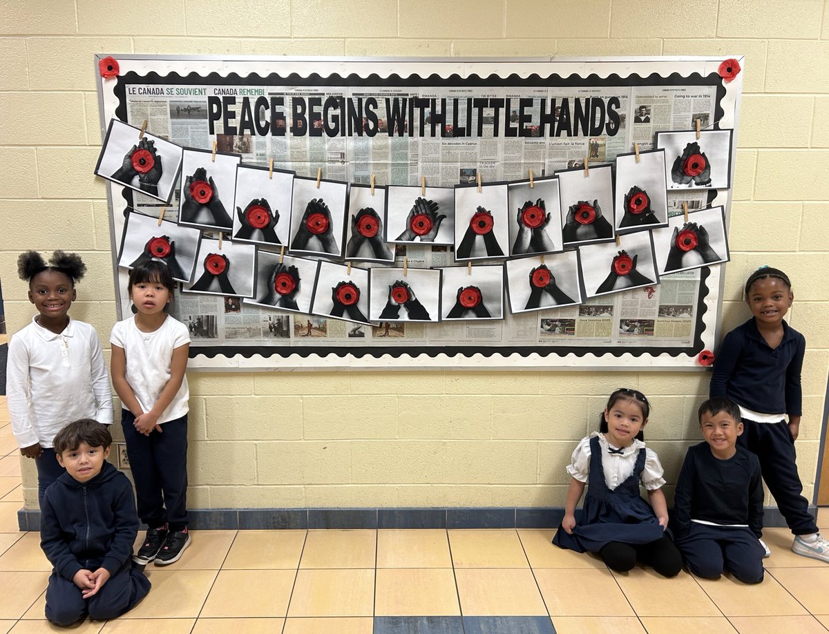 Ms. Kakish, OCT🍎 (@mskakish) on Twitter photo PEACE begins with little hands! 🤲🏽❤️🇨🇦 🕊️<a href="/TCDSB/">Toronto Catholic District School Board</a> <a href="/TCDSB_NCC/">TCDSB Nurturing our Catholic Community</a> <a href="/TimothyTcdsb/">St Timothy TCDSB</a> <a href="/PerinoFrancesca/">Francesca A</a> <a href="/GrassaCharlie/">Charlie Grassa</a> <a href="/CP24/">CP24</a> <a href="/CityNewsTO/">CityNews Toronto</a> <a href="/CBCNews/">CBC News</a> <a href="/globalnewsto/">Global News Toronto</a> <a href="/torontolife/">Toronto Life</a> <a href="/TorontoPolice/">Toronto Police</a> #RemembranceDay2024 #lestweforget #WeRemember PEACE begins with little hands! 🤲🏽❤️🇨🇦 🕊️<a href="/TCDSB/">Toronto Catholic District School Board</a> <a href="/TCDSB_NCC/">TCDSB Nurturing our Catholic Community</a> <a href="/TimothyTcdsb/">St Timothy TCDSB</a> <a href="/PerinoFrancesca/">Francesca A</a> <a href="/GrassaCharlie/">Charlie Grassa</a> <a href="/CP24/">CP24</a> <a href="/CityNewsTO/">CityNews Toronto</a> <a href="/CBCNews/">CBC News</a> <a href="/globalnewsto/">Global News Toronto</a> <a href="/torontolife/">Toronto Life</a> <a href="/TorontoPolice/">Toronto Police</a> #RemembranceDay2024 #lestweforget #WeRemember