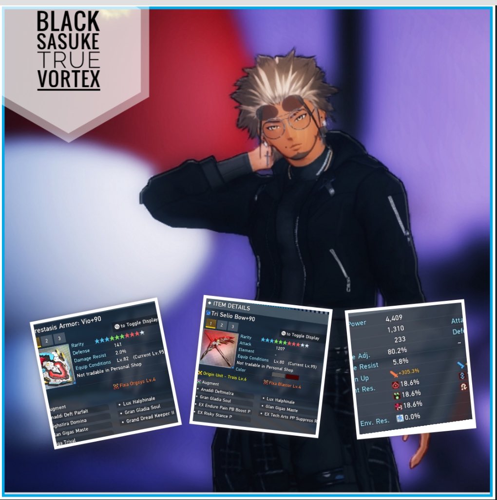 SasukeBlackNGS's tweet photo. Ment to post this day 1 of the upgrade release. 
#PSO2_NGS #PSO2_NGS_SS #TVXNGS #TrueVortex https://t.co/3XKiEEm7my