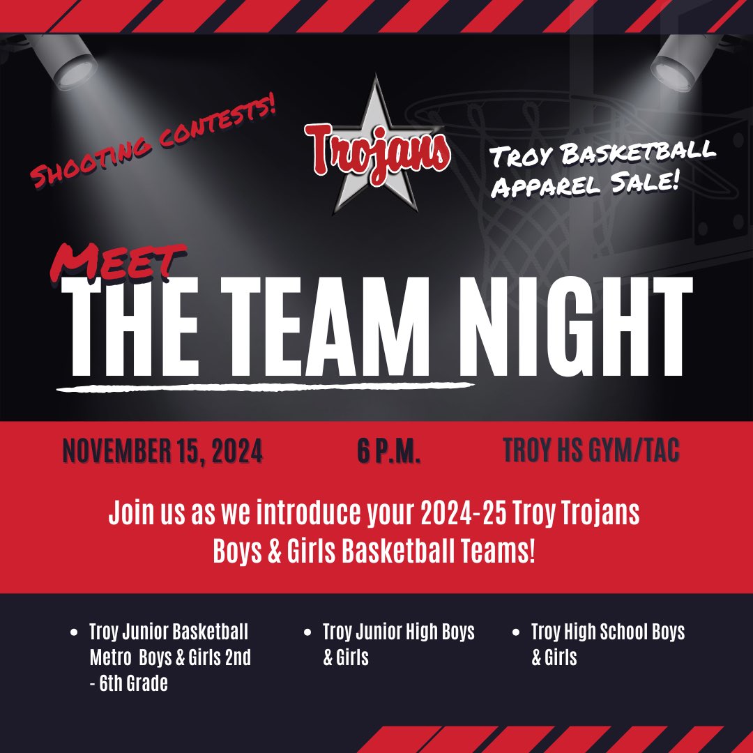 Meet the team night! Friday at 6pm!